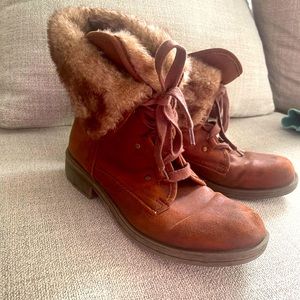 Furry boots!
